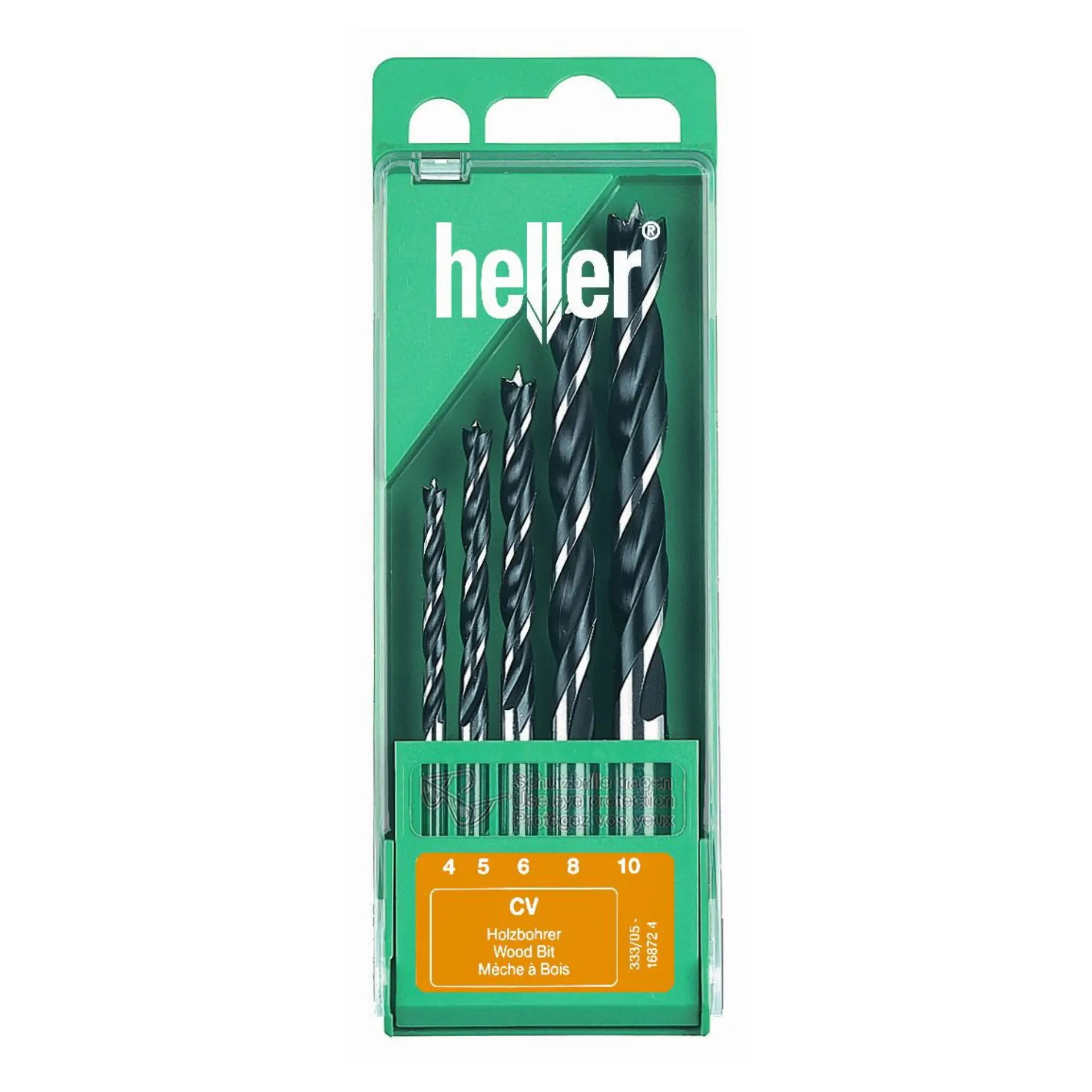 HELLER Holzspiralbohrer CV Satz 5-tlg.