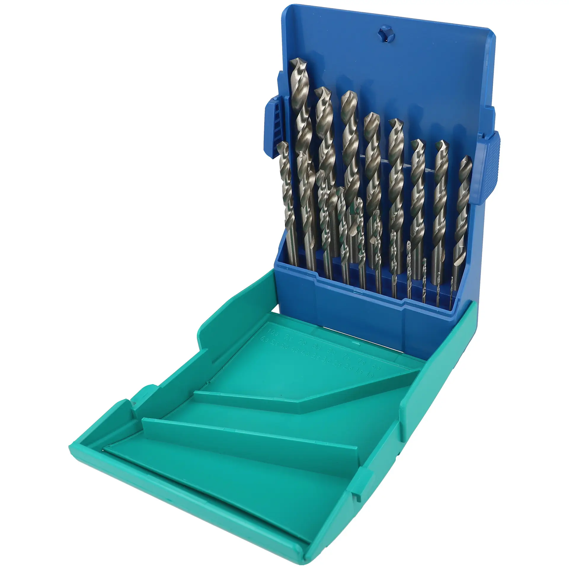 HELLER Stahlbohrer HSS-G Super DIN 338 RN Satz 19-tlg.