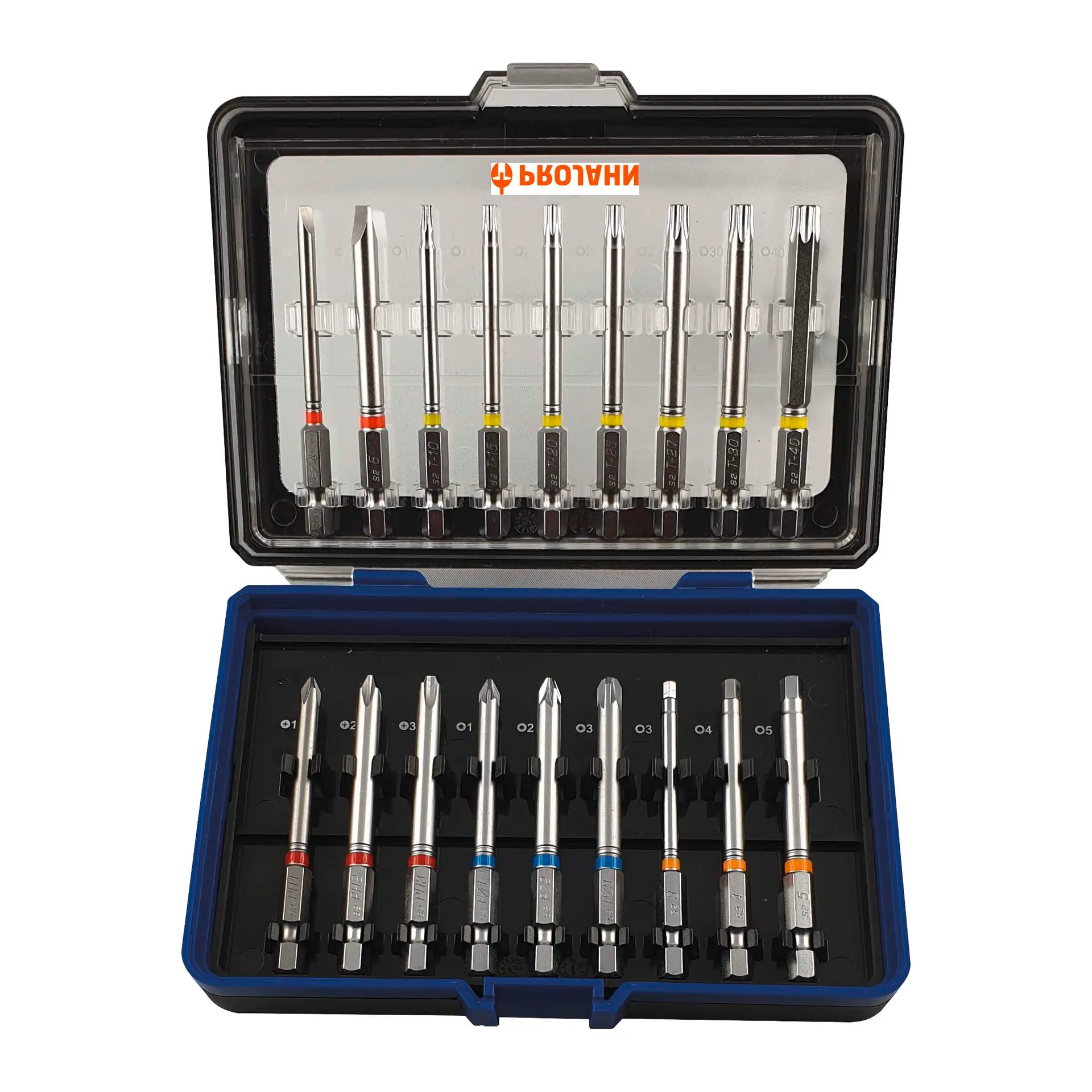 PROJAHN Bit Box 1/4 Zoll mit markierten Bits 18-tlg.