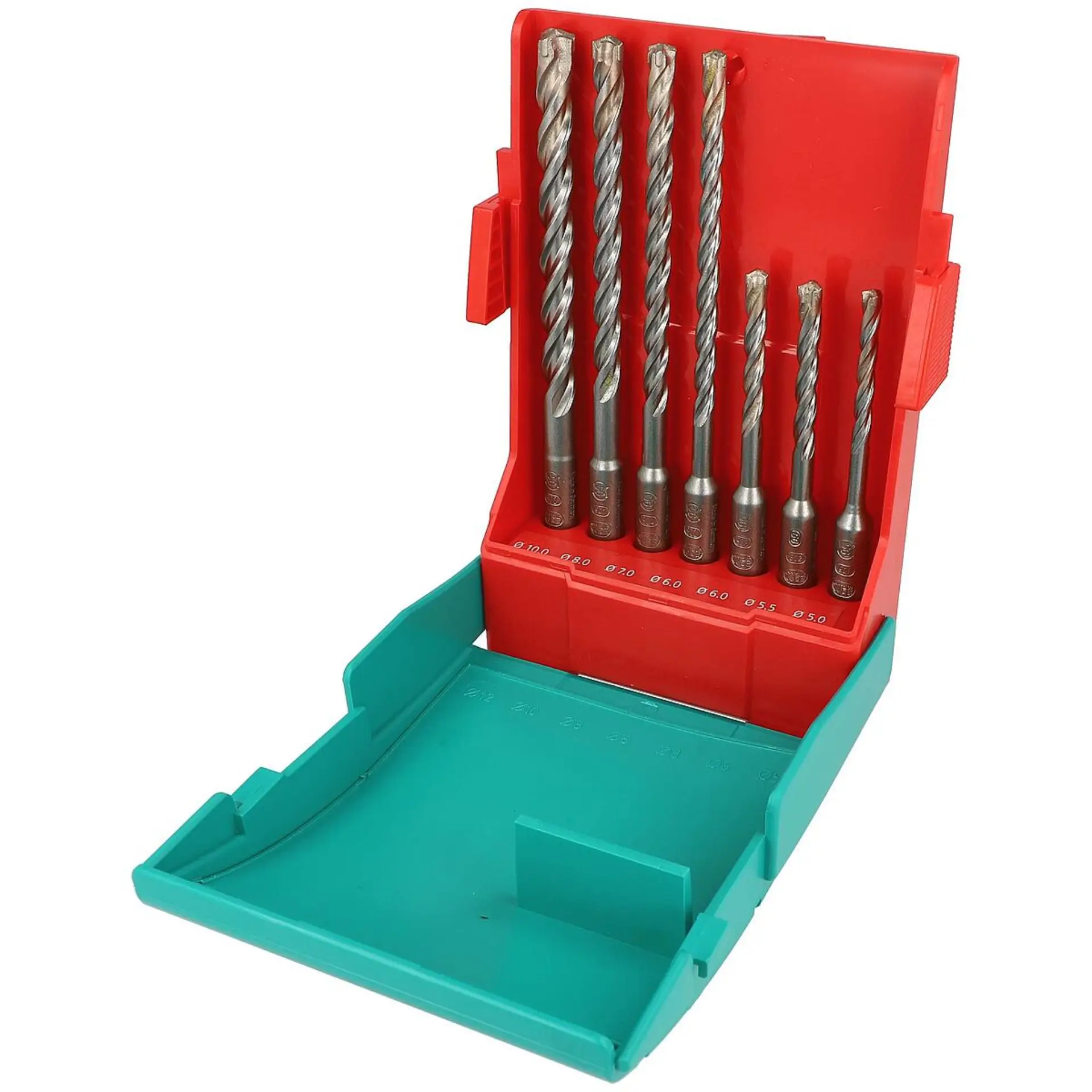 HELLER Hammerbohrer Trijet SDS-Plus Set 7-tlg. in Kassette