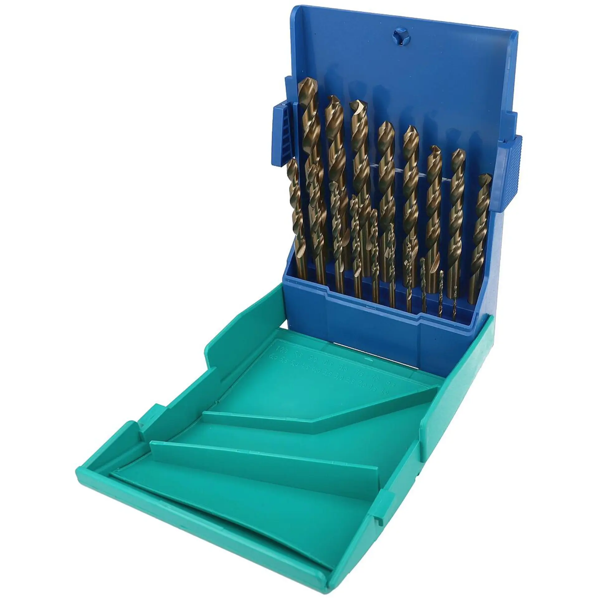 HELLER Edelstahlbohrer HSS-Co DIN 338 RN Satz 19-tlg.