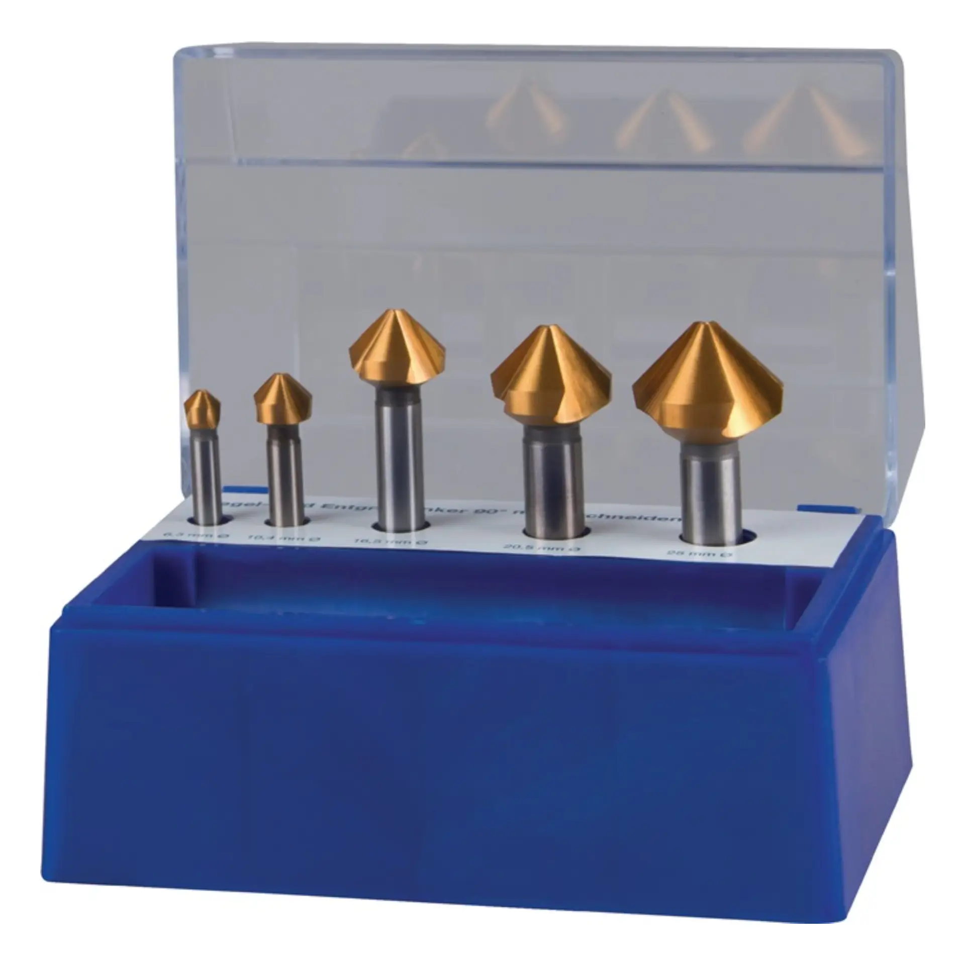 TECWERK Kegelsenker-Satz HSS TiN DIN 335C 90° 5-tlg.