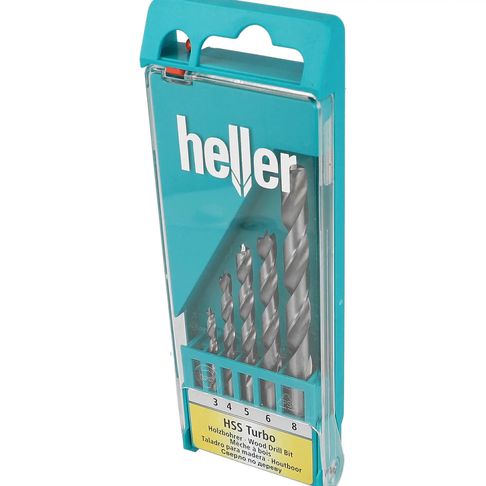 HELLER Holzbohrer HSS Turbo Set 5-tlg.