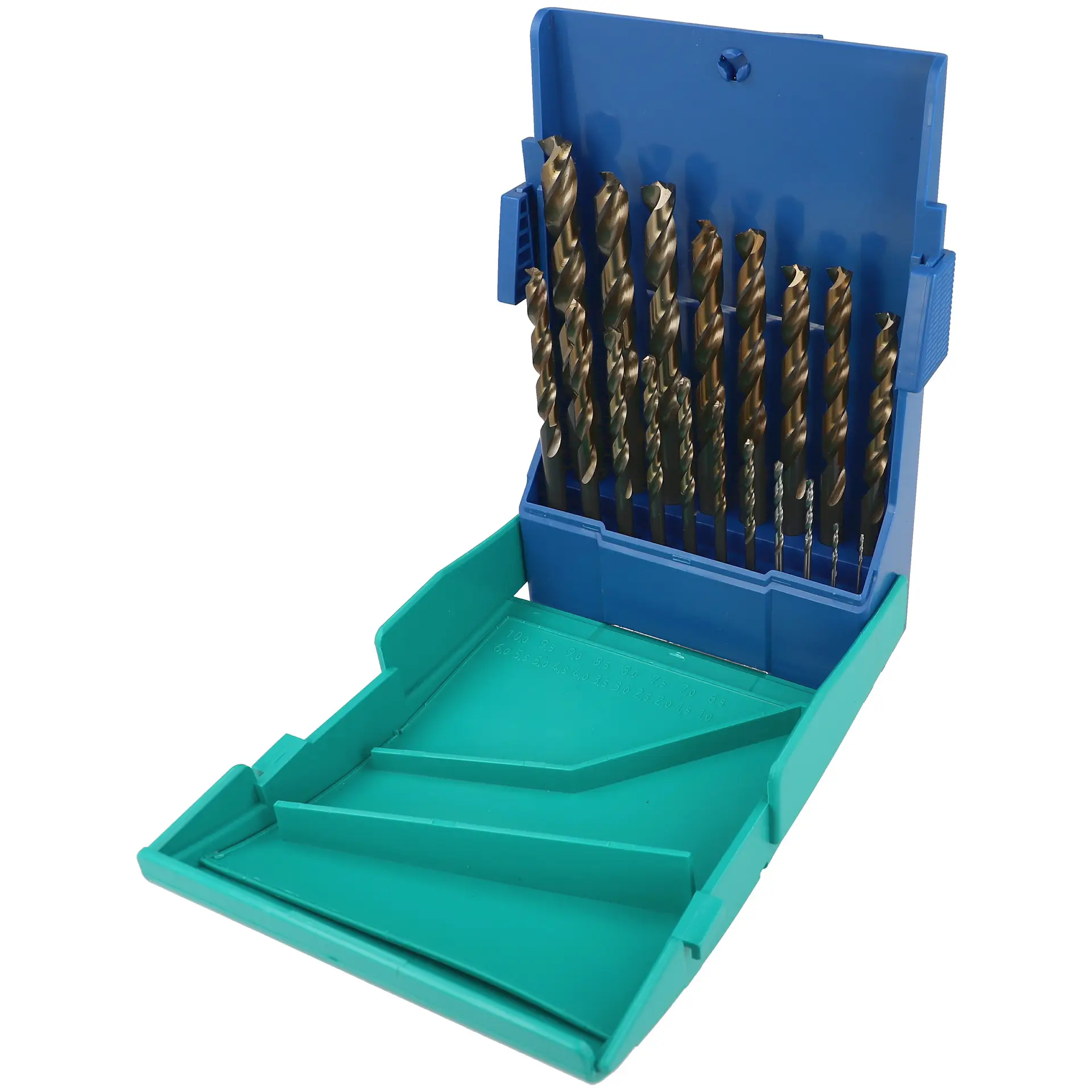 HELLER Metallbohrer HSS-G Turbo DIN 338 RN Satz 19-tlg.