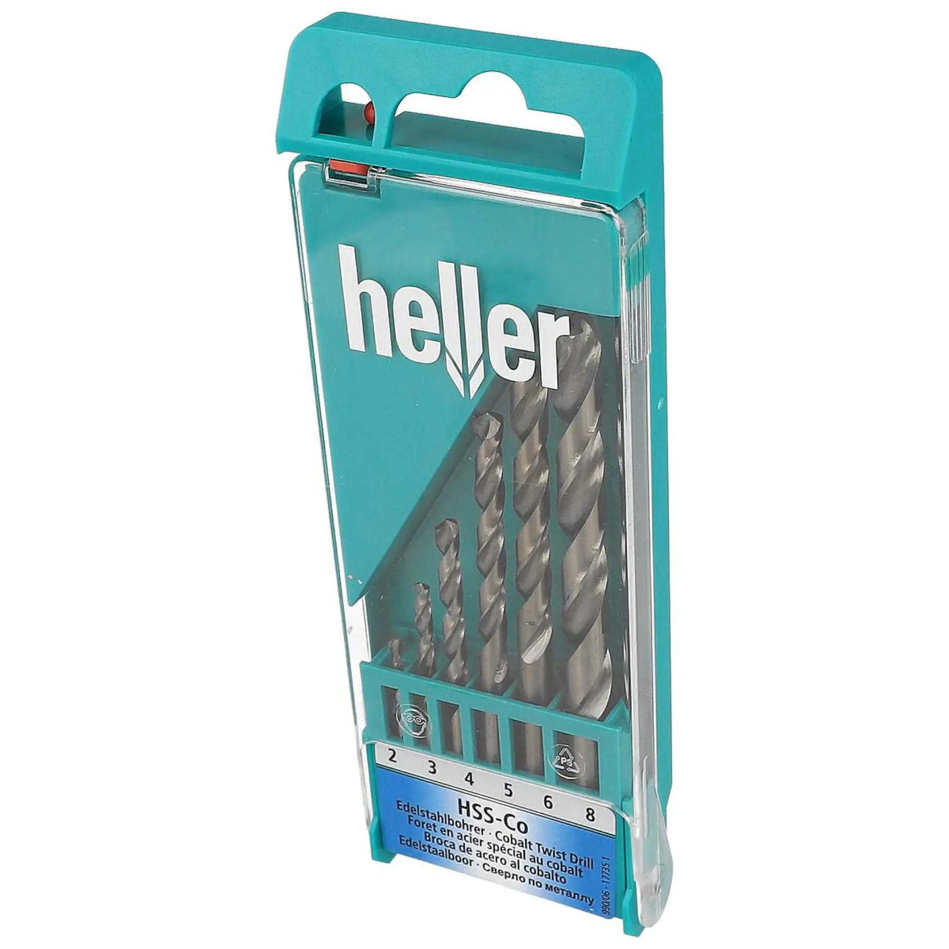 HELLER Edelstahlbohrer HSS-Co DIN 338 RN Satz 6-tlg.