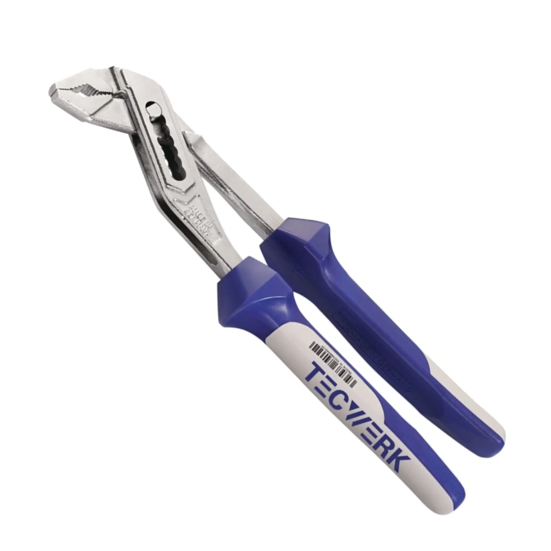 TECWERK Wasserpumpenzange verchromt Mehrkomponenten-Hüllen