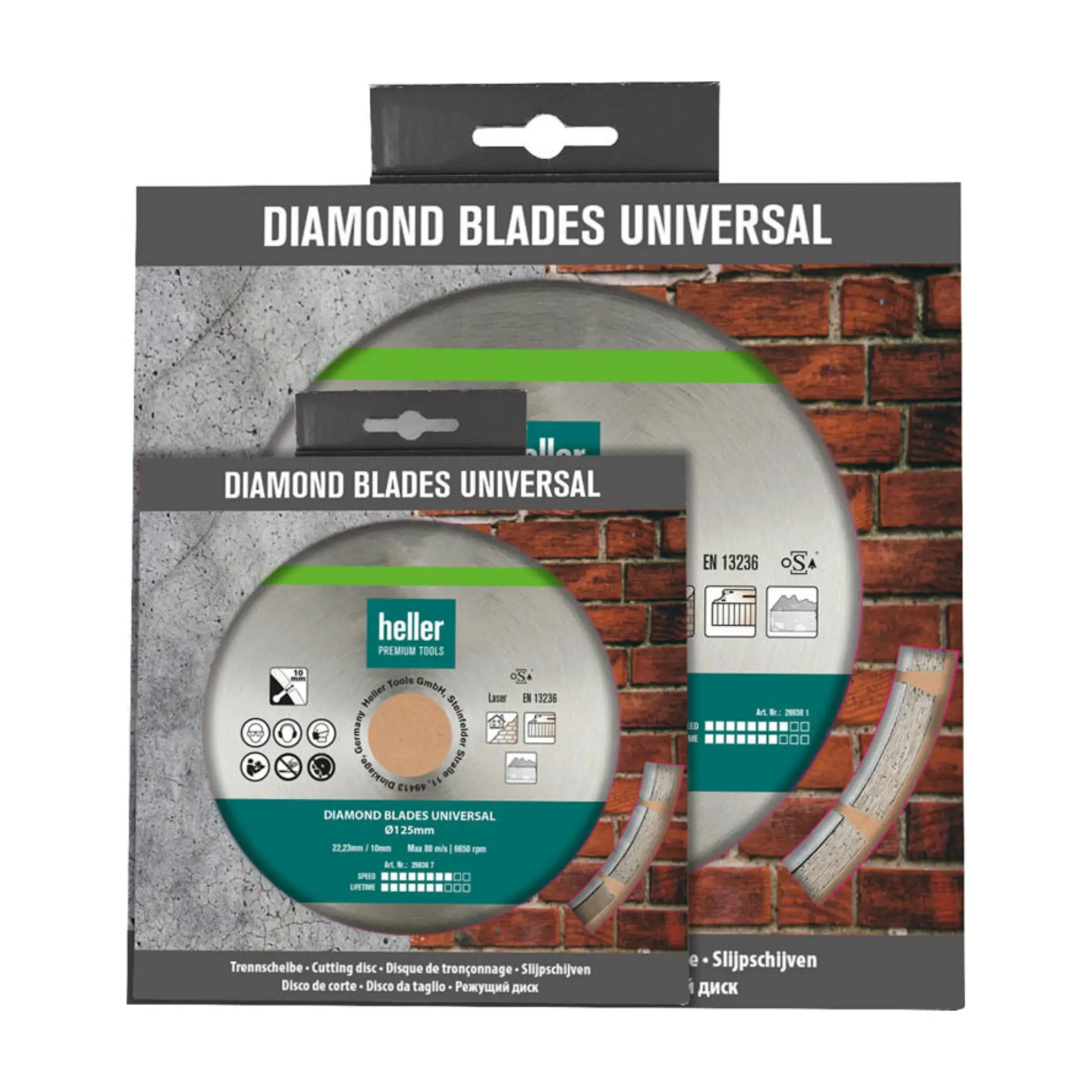 HELLER Diamanttrennscheiben Univarsal Pro Set 2-tlg.