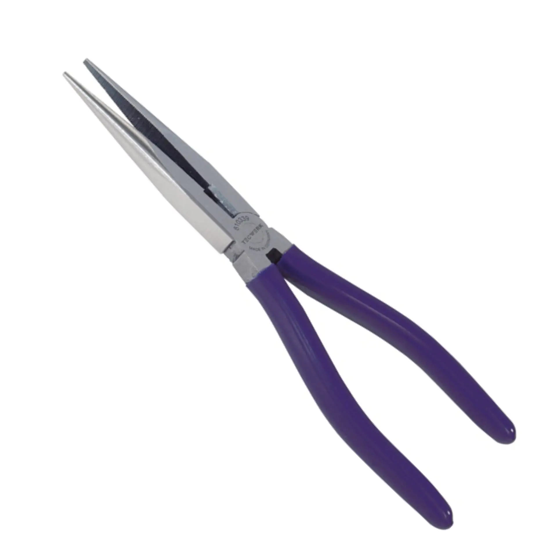 TECWERK Flachrundzange poliert gerade Kunststoffüberzug 200 mm